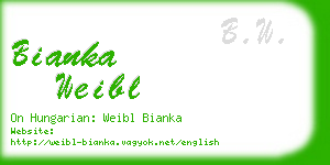bianka weibl business card